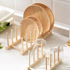 Multifunctional Wooden Dish Drying Rack – Easy to Install
