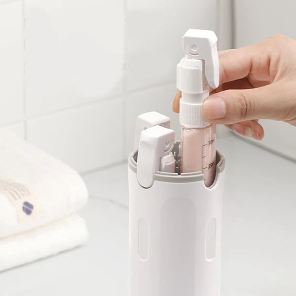 OmniTravel 4-in-1 Rotating Travel Dispenser