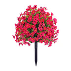Artificial Topiary Ball Treeswith Flowers and Ground Spikes