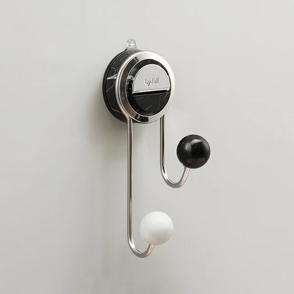 No-Drill Wooden Suction Cup Wall Hook – Strong Load-Bearing