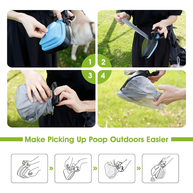 Pet Pooper Scooper – Foldable & Portable, Bag-Compatible