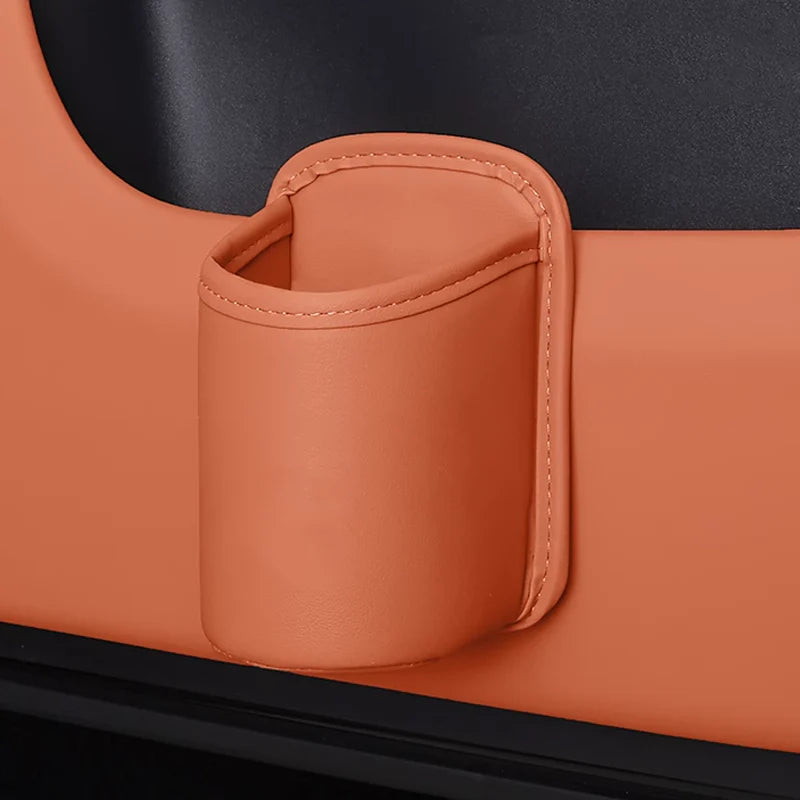 Urbanix Leather Cup Holder Organizer – Easy Install, Custom Logo Ready