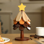 Everglow Wooden Arbor Coaster Set