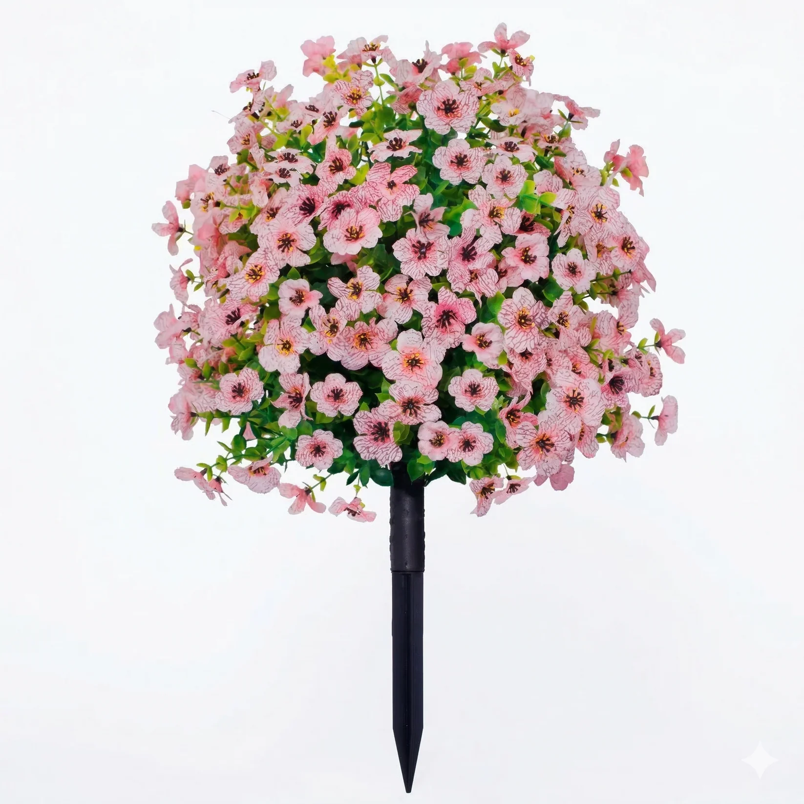 Artificial Topiary Ball Treeswith Flowers and Ground Spikes